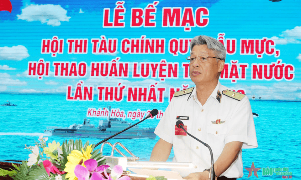 Quân chủng Hải quân bế mạc Hội thi tàu chính quy mẫu mực, hội thao huấn luyện tàu mặt nước